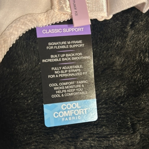 NWT Bali Classic support cool comfort 42D light pink bra w adjustable straps - Picture 6 of 8